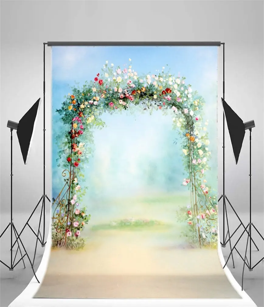 

Photography Backdrop Dreamy Fairy Tale Fresh Flowers Vine