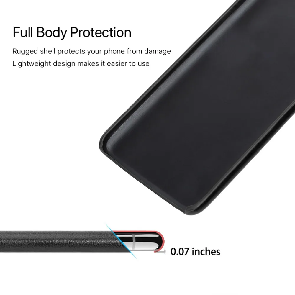 SLEO for Huawei Y6 2019 Case PU Leather Hard Plastic Back Cover Phone 6.09&quot |