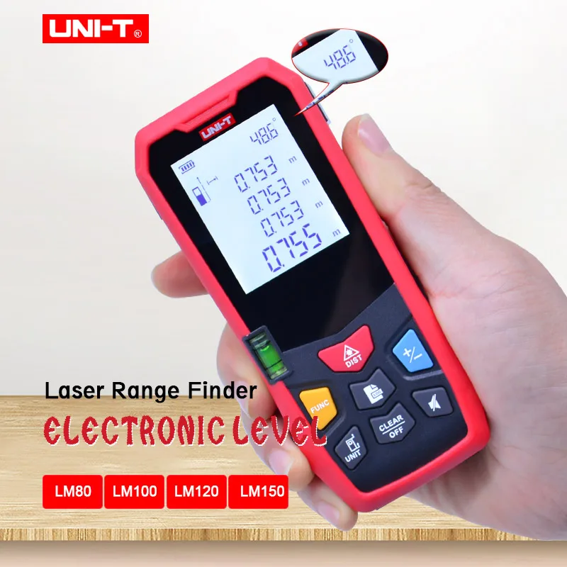 Лазерный дальномер UNI T LM80/LM100/LM120/LM150 лазерный электронный уровень 80 м/100 м/120 м/150