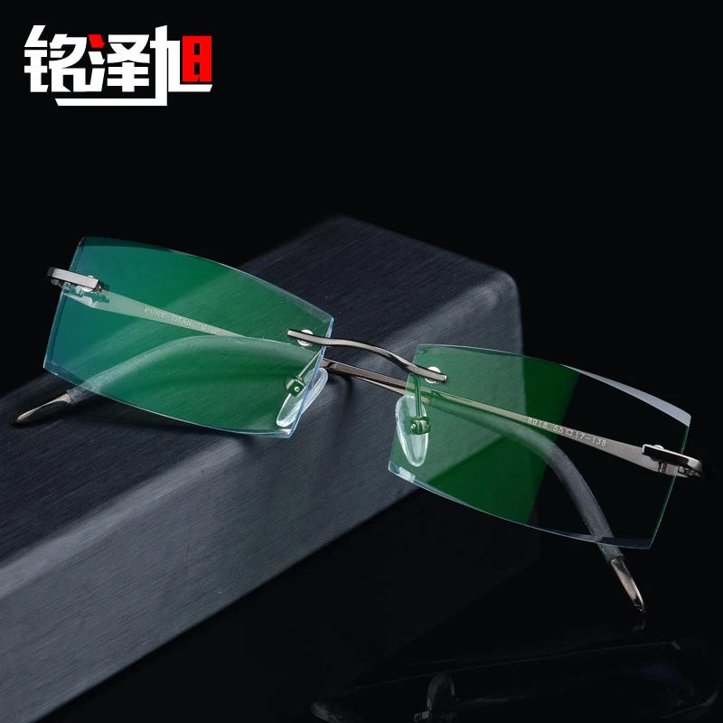 2017 очки без оправы с титановой оправой унисекс оправа для пресбиопии Ti Золотые