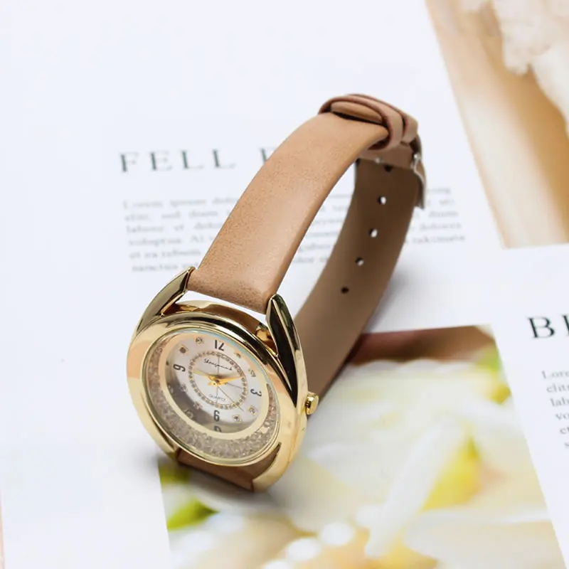 Женские кварцевые часы Abrray Rhinestone элегантные женские нарядные с подвижными