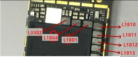 L3302 L1804 L1801 L1810 L1811 L1812 L1813 для iPhone 7 7PLUS i7 + 7P материнская плата индуктор катушки