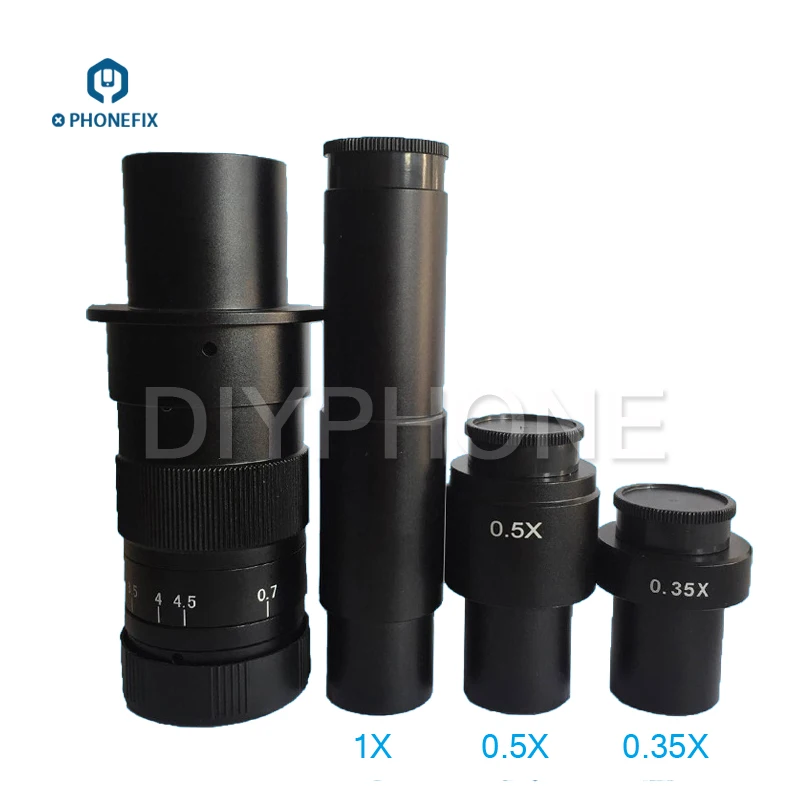 1.0X 0.5X 0.35X микроскоп камера C-mount стеклянный объектив адаптер для промышленности