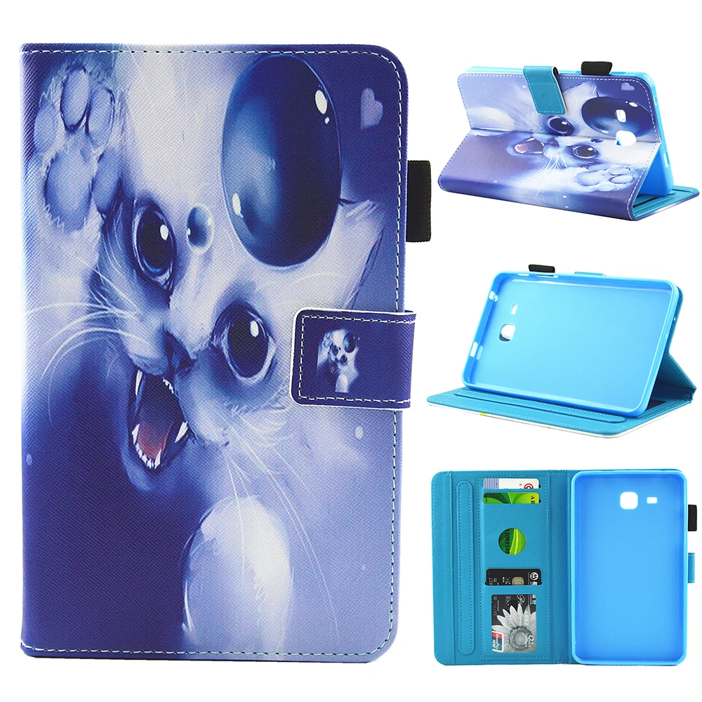 Модный чехол с котом, единорогом, совой,, Tab 7,0, для samsung Galaxy Tab A 7,0, T280, T285, SM-T285 чехол, чехол для планшета, силиконовый чехол