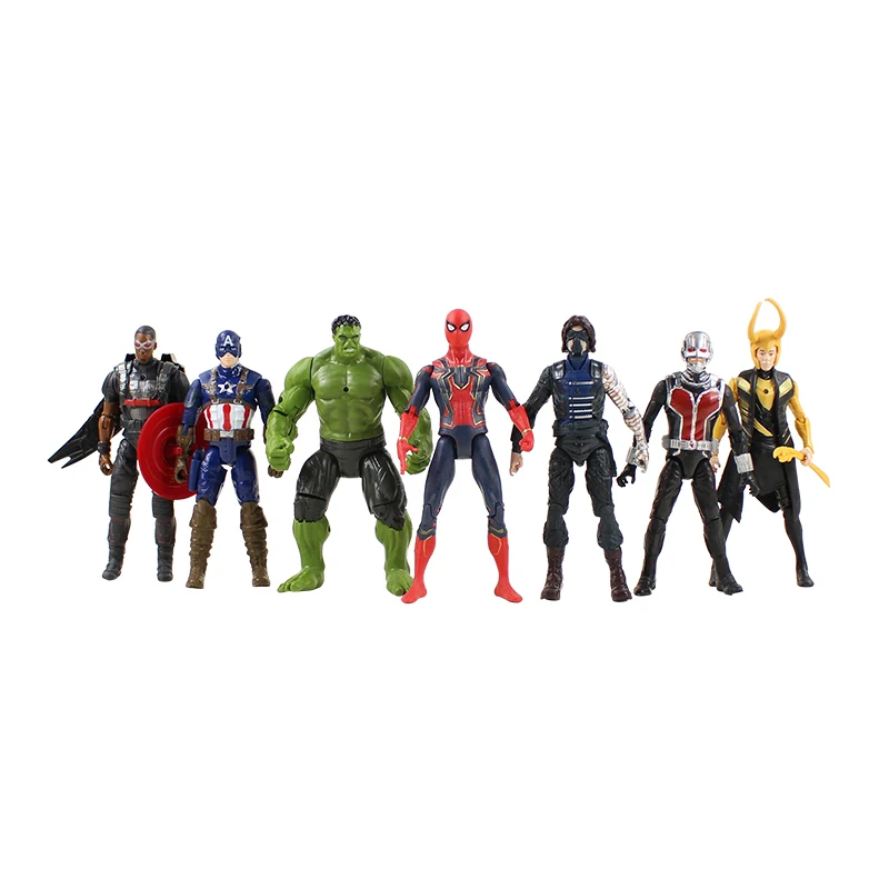 Marvel Avengers 3 Infinity War Hulk/Iron Man/Spiderman/Thanos/Vision/Captain America/Ant Man/Thor/Loki Action Figure Set Kid Toy | Игрушки и