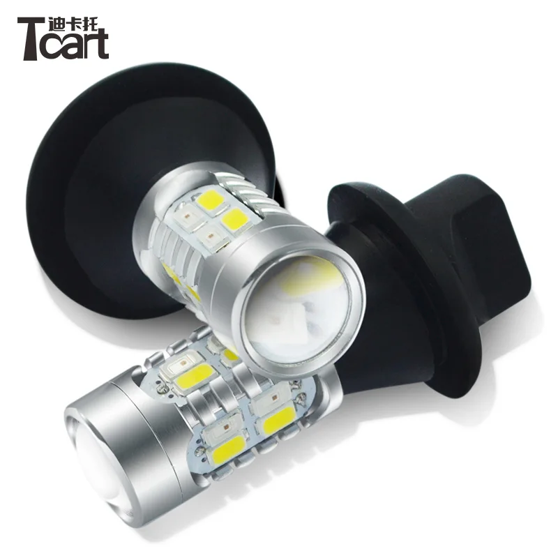 Tcart T20 7440 WY21W указатели поворосветильник drl Светодиодные Автомобильные дневные