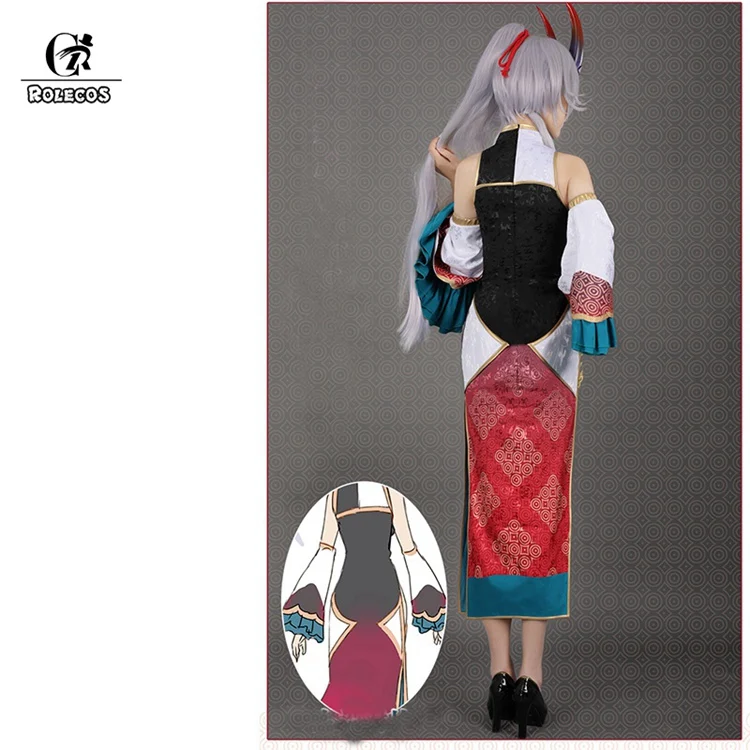 ROLECOS FGO Tomoe Gozen Косплей Костюм судьба Гранд заказ косплей костюм третий юбилей сексуальный Cheongsam для женщин Хэллоуин