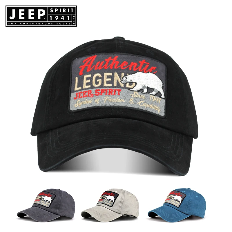 Бренд JEEP SPIRIT летняя бейсболка для женщин и мужчин сетчатая дышащая круглая Кепка