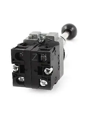 AC 600V 10A 22 мм DPST 2NO 3 положения самоблокирующийся джойстик триггерный переключатель