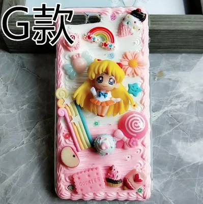 Sailor Moon G 3D чехол ручной работы для samsung S10 plus S9/S8+ кремовый Сейлор Мун чехол для телефона «сделай сам» Galaxy Note 8/9 заказной крем конфетный подарок для девочки - Цвет: Sailor Moon G