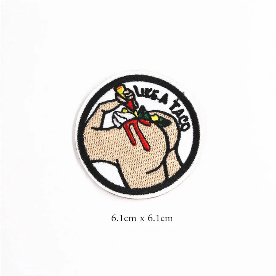 

Nice Fabric Embroidered Round Patch Cap Clothes Stickers Bag Sew Iron On Applique DIY Apparel Sewing Clothing Accessories BU164