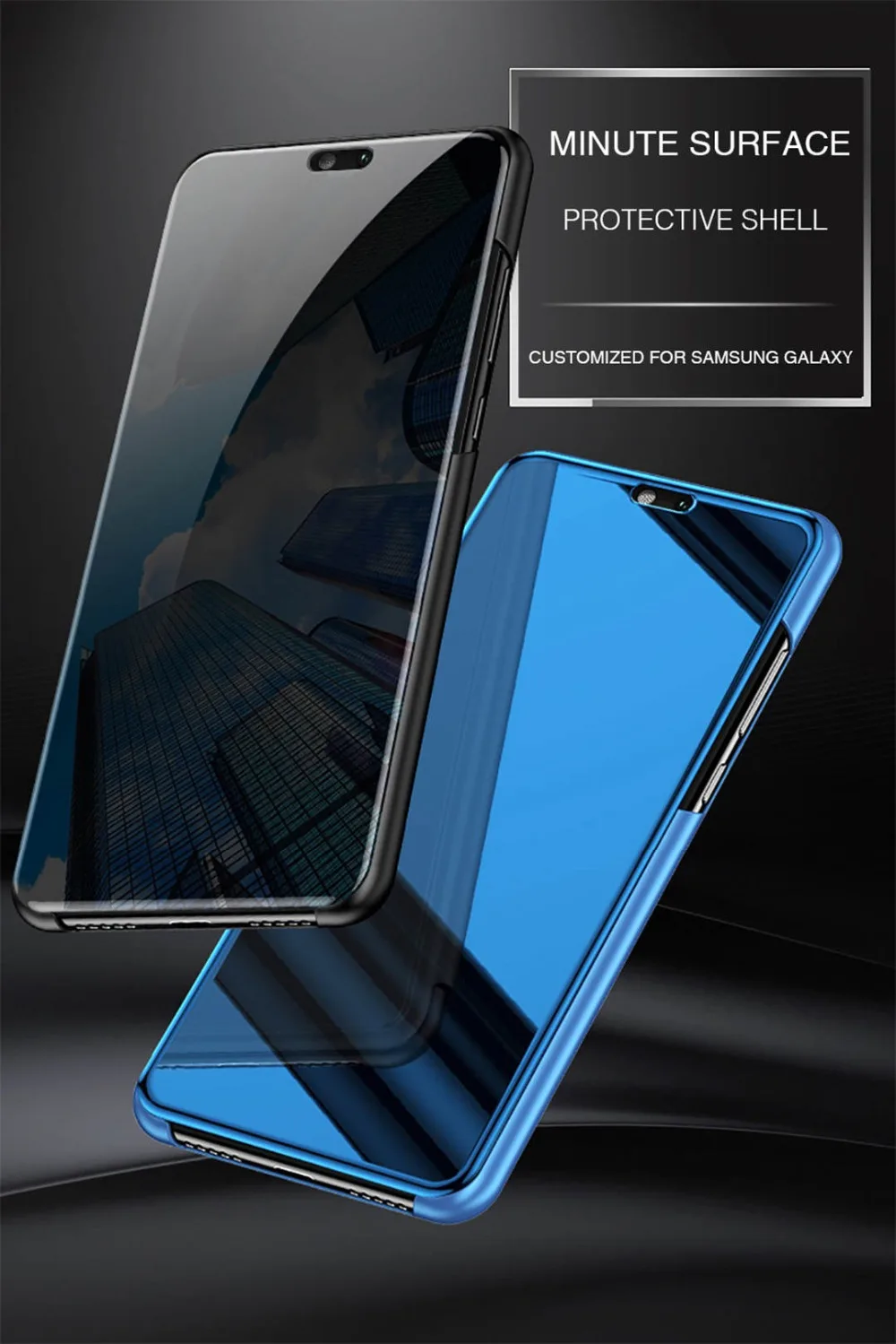 Имидо Clear View Smart Зеркало чехол для телефона для samsung Galaxy S9 S8 плюс S7 S6 края для Note9 8 для A3 A5 A6 A7 A8 A9 Coque