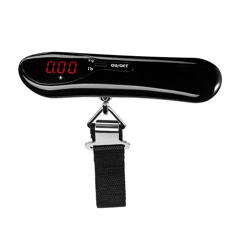 Портативный 50 кг/110lb ЖК-дисплей Цифровой Висячие весы ручной масштабных дорожных чемоданов, сумка электронные весы точные весы