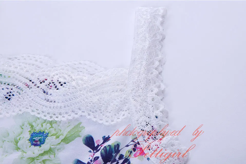 Pettigirl Summer White Tulle Print Flower Baby Girl Party Dress Children Clothing Kids Wear Sleeveless Costume G-CMGD003-1028 | Детская