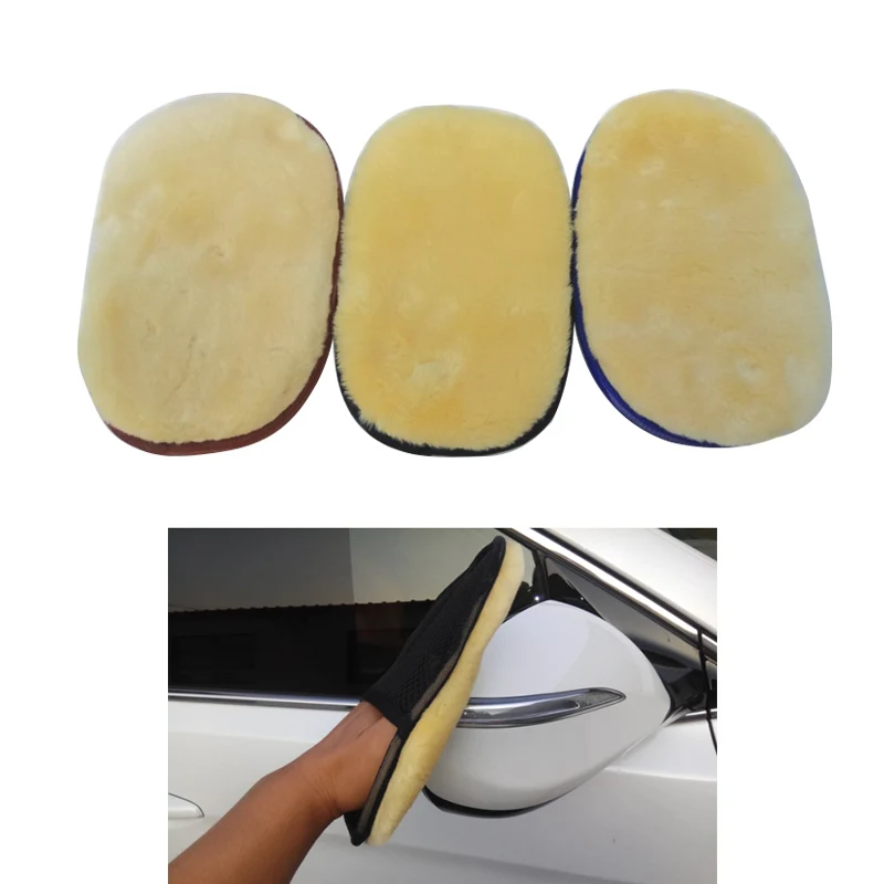 Carclean шерсть мягкие перчатки для мытья автомобиля Чистящая Щетка мотоциклетная шайба Уход Продукты щетки авто аксессуары