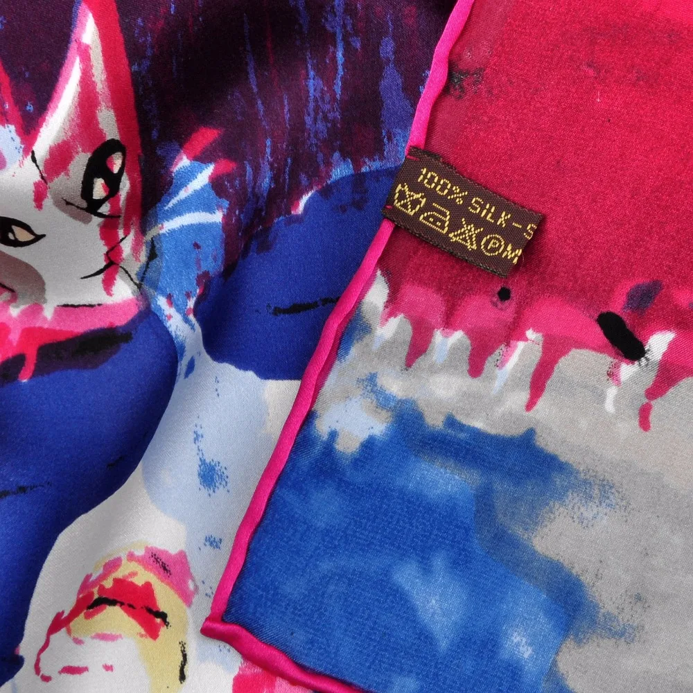 100% шелковый шарф Женская длинная шаль на весну и осень роскошный брендовый