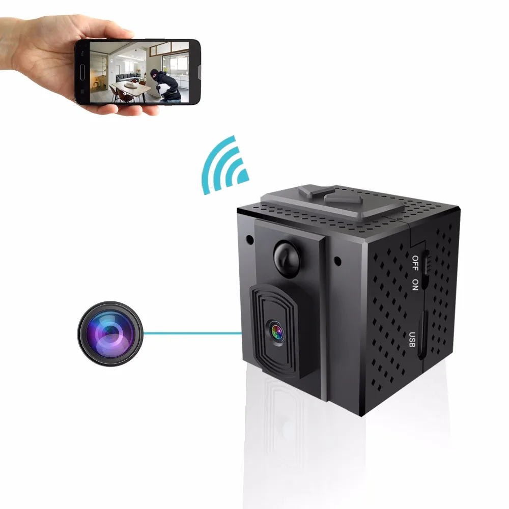 2*2 см самый маленький беспроводной мини-камера 960 P HD Wifi IP камера инфракрасная