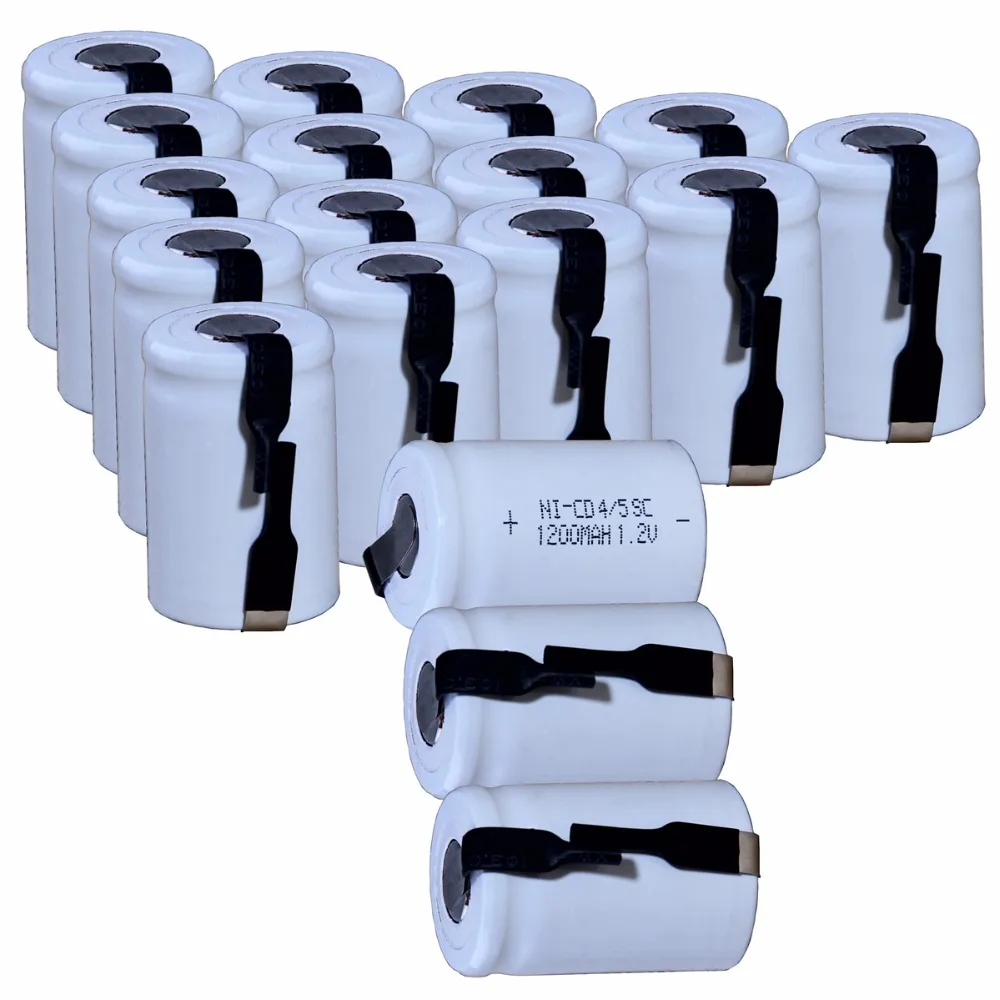 18 шт 4/5SC 1200mah аккумулятор 1 2 v батарея гидридных и никель кадмиевых типов