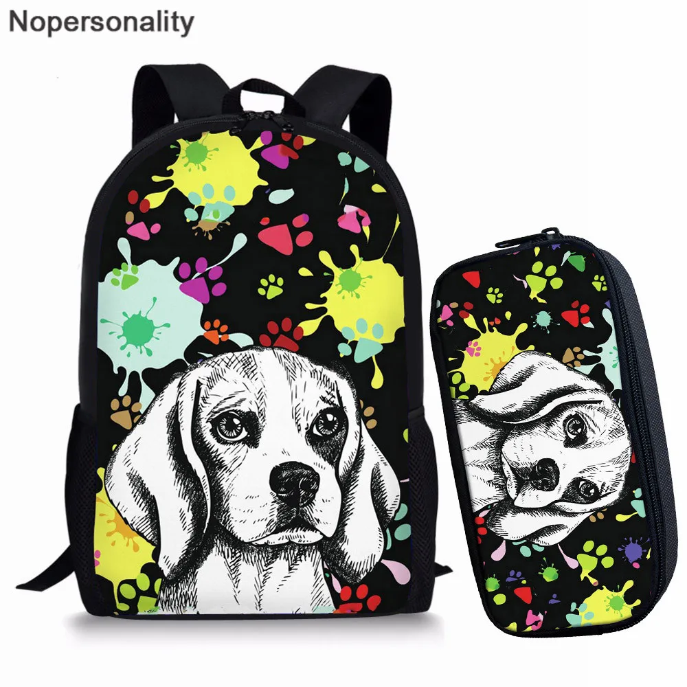 Детская школьная сумка для девочек и мальчиков Nopersonality Artsy Dog школьный ранец