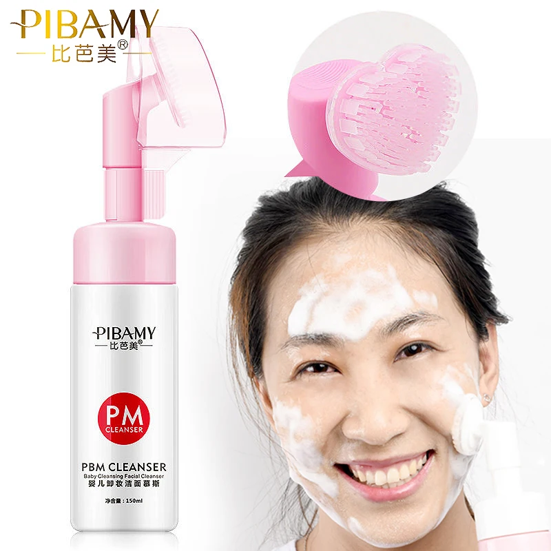 PIBAMY аминокислотное очищающее средство для лица очищающая щетка богатая пена