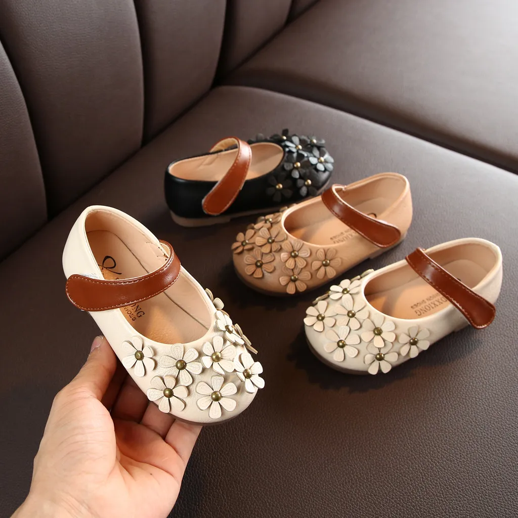 Girls Shoes Summer Children Bohemian Casual Flower Sandals Princess Flat Shoes Sandalia Infantil Toddler Flats Kids Shoes