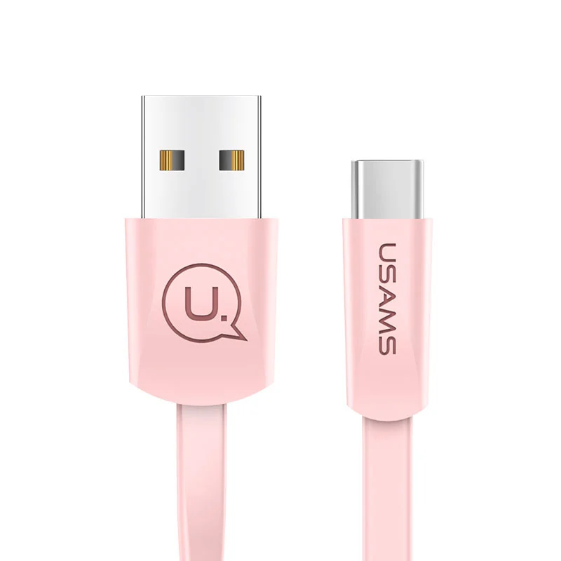 pink Кабель для samsung Galaxy S9, 1,2 м, 2 А, usb type-C кабель, USB кабель для зарядки и синхронизации данных для samsung S9 S8 Note 8, зарядный кабель - Цвет: pink