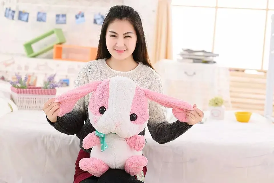 

50cm Rabbit doll can Aibang Ni / queen rabbit with long ears / plush toys for children birthday / Valentine girlfriend
