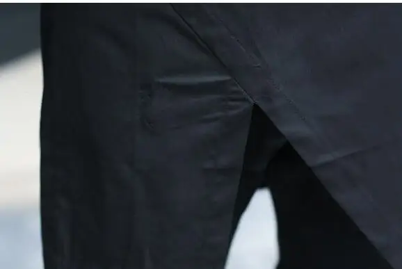 S ~ 5XL! Новая мужская одежда размера плюс GD средней длины Длинные рукава