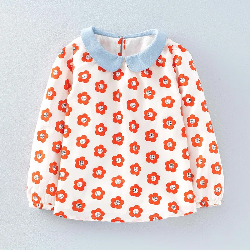 Little Maven Новые осенне весенние детские хлопковые тканые повседневные футболки