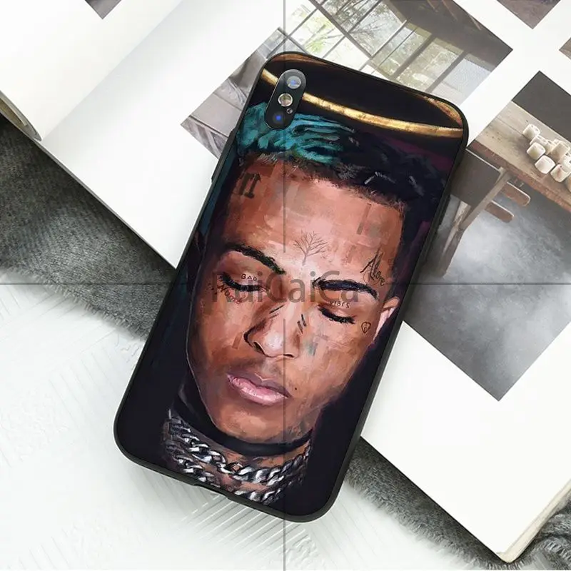 Ruicaica xxxtentacion rapper окрашенные красивые аксессуары для телефонов Чехол Apple iPhone 8 7 6 6S