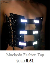 Macheda модный серый лоскутный светоотражающий укороченный Топ для женщин, сексуальный топ без рукавов на бретельках, топ для фитнеса, повседневный Топ, Новое поступление