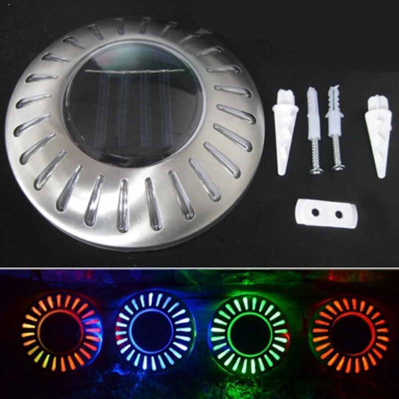 20 шт./лот солнечные светильники для газона дорожный наземный палубный светильник