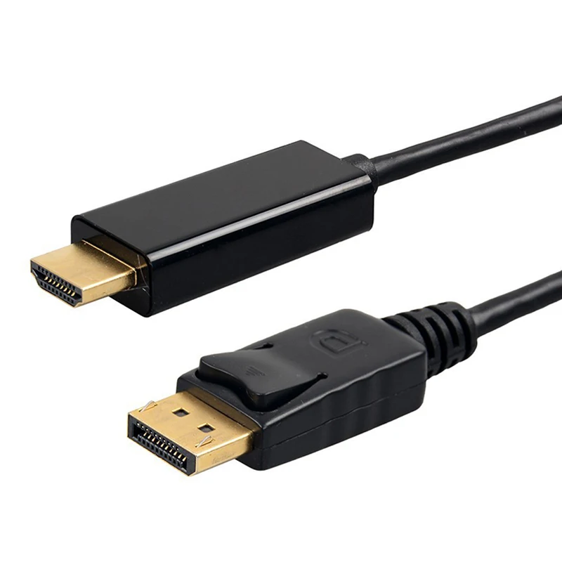 DP конвертер кабель папа 1080P Displayport к HDMI 1 8 м аудио видео адаптер для HDTV проектора