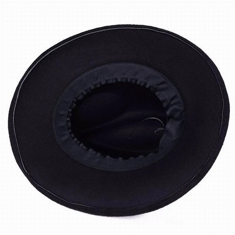 Шляпа Унисекс в британском стиле элегантная однотонная Федора с широкими полями