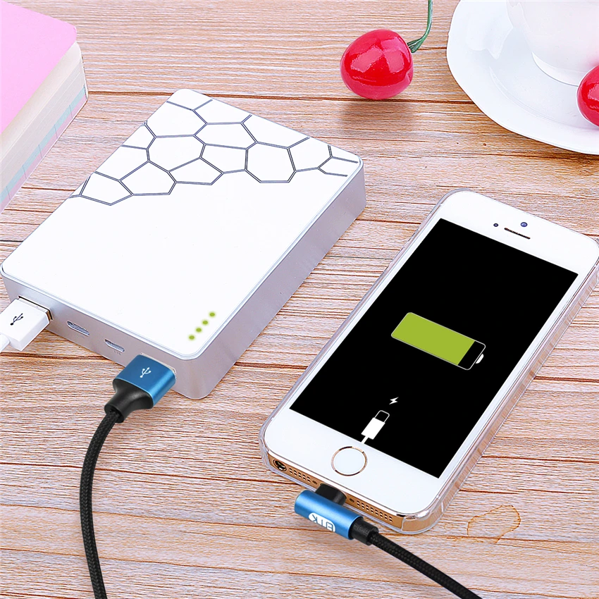 90 градусов USB кабель для iphone 7 8 5 SE 6 plus Кабель передачи данных iPad зарядный apple