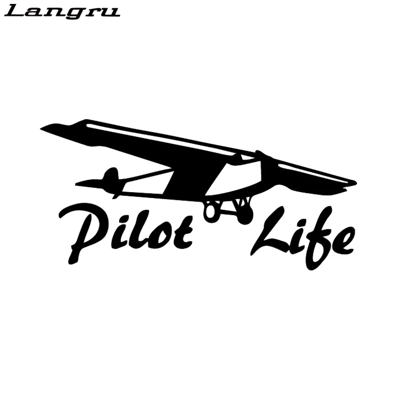 Наклейка на стену самолет Langru Pilot Life стикер для автомобиля грузовика