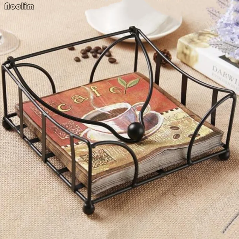 Ротанговая салфетка в европейском стиле металлический держатель для папиросной