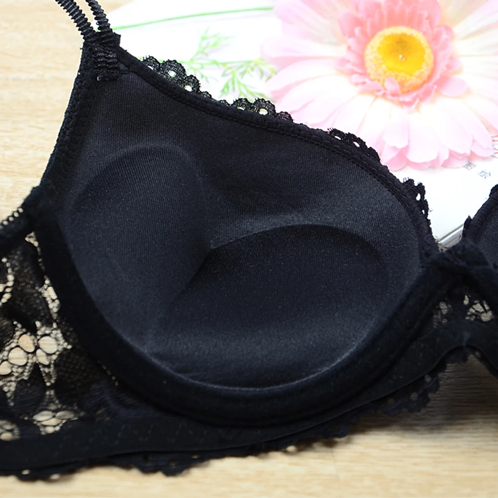 Новинка 2019 кружевной бюстгальтер с вышивкой комплект Для женщин размера плюс пуш