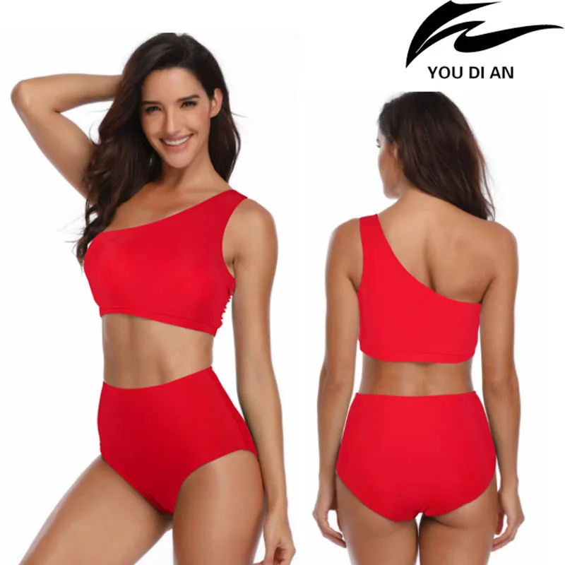 Купальник женский бикини большого размера с высокой талией|Купальники| |