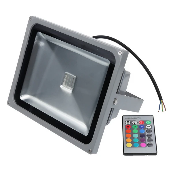 Фонасветильник светодиодный с дистанционным управлением 10/20/30/50/100 Вт | Лампы и