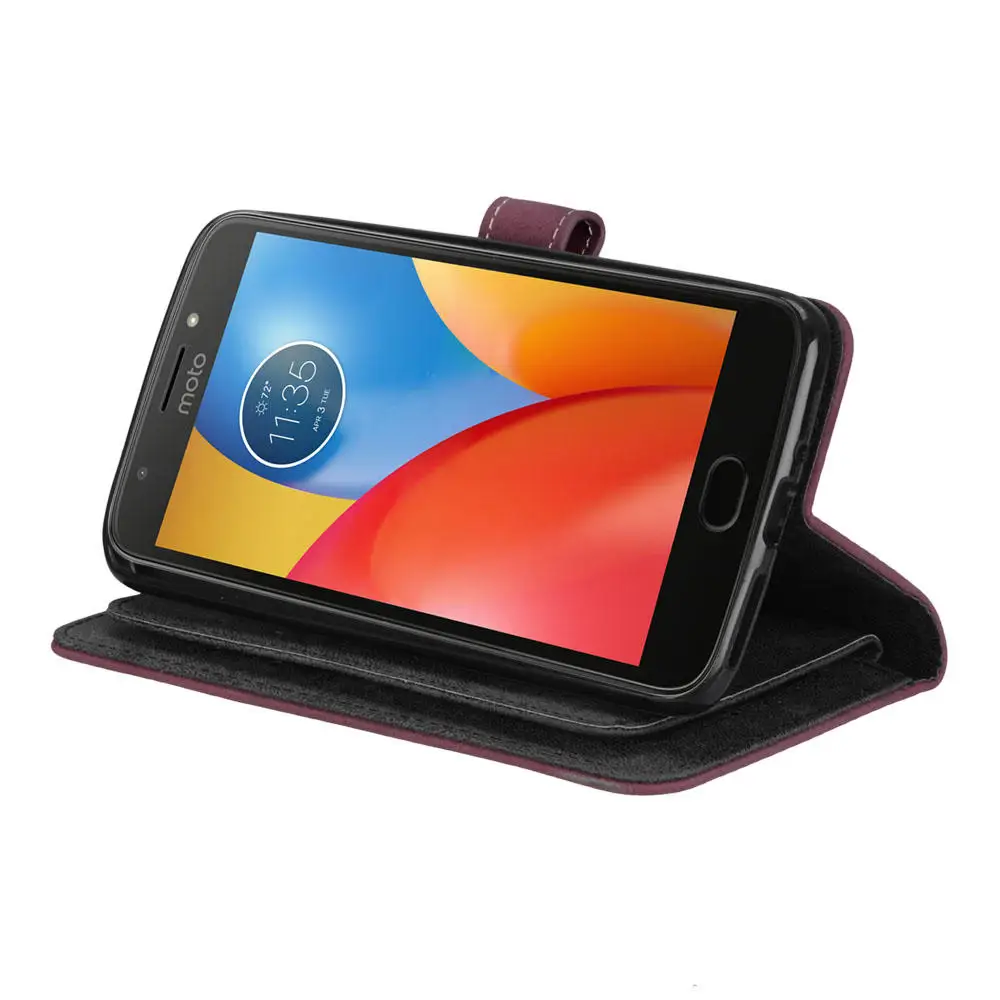 Чехол Filp для MOTO E3 G4 G5 M X Z X3 C E4 флип-кошелек 9 карт Кожаный чехол-подставка play plus
