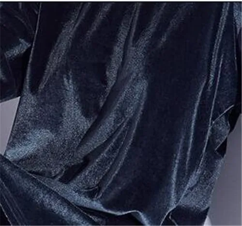 blue grey Плюс размер M-6XL 7XL женское Модное Длинное вельветовое платье с коротким рукавом, весеннее осеннее Сексуальное Женское офисное велюровое платье черного, зеленого, синего цвета - Цвет: blue grey