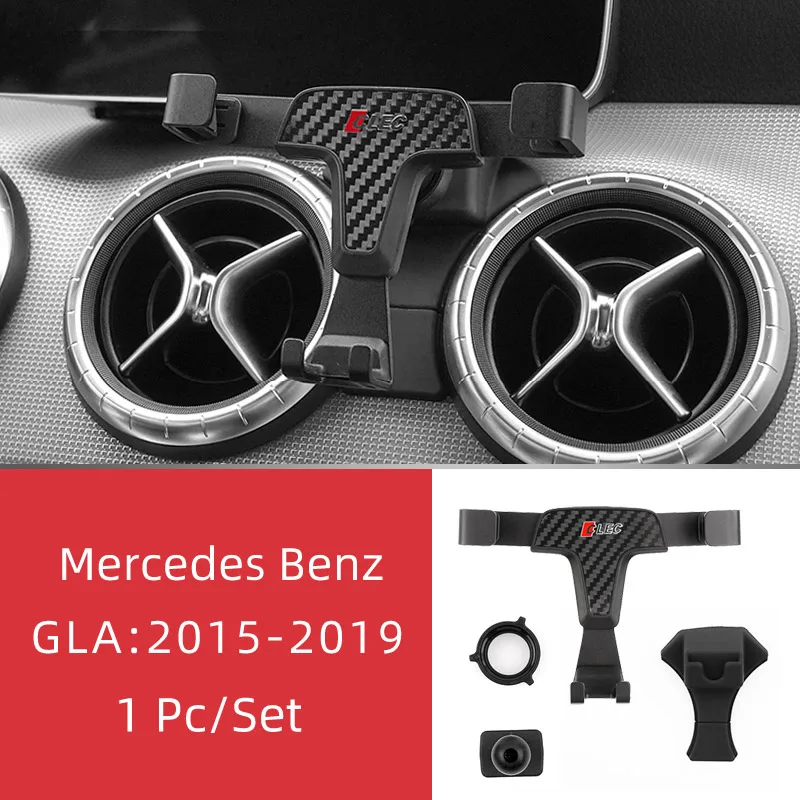 GLA(2015-2019) Для Mercedes Benz W205 W213 CLA GLC GLA мерседес держатель для телефона в машину держатель телефона в авто крепление автодержатель для смартфона автомобильный держатель подставка автомобиль попсокет car phone holder - Цвет: GLA(2015-2019)