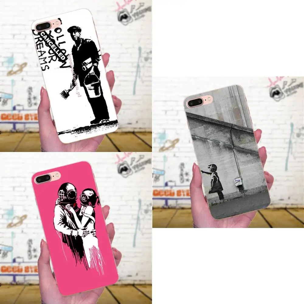 Уличное искусство Бэнкси &quotАльберт&quot Banksy Palestine для Xiaomi Mi3 Mi4 Mi4C Mi4i Mi5 Mi 5S 5X 6 6X 8 SE A1