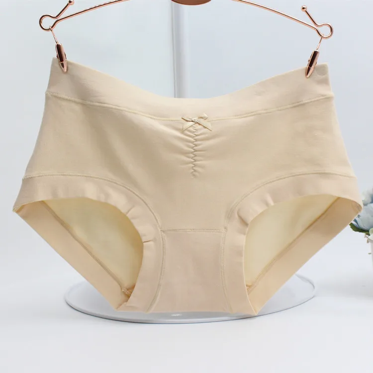 

New modal ladies panties Comfortable mid-rise bow breathable women's briefs
