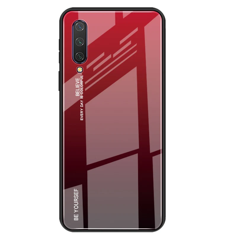 Chyi стеклянный чехол для xiaomi mi a3 cc9e a2 a1 lite, роскошный стеклянный чехол на заднюю панель с мягким краем, чехол для redmi k20pro 6a 7a - Цвет: 05