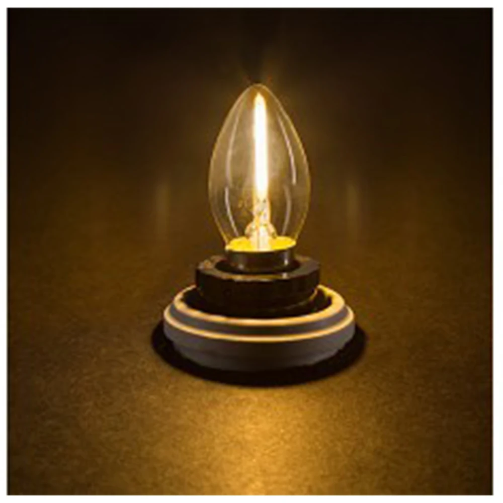 Grensk C7 0,5 Watt E14 Edison светодиодная нить с регулируемой яркостью Ночная лампочка теплый белый 2700 K лампа-канделябр E12 220 V 8 Вт