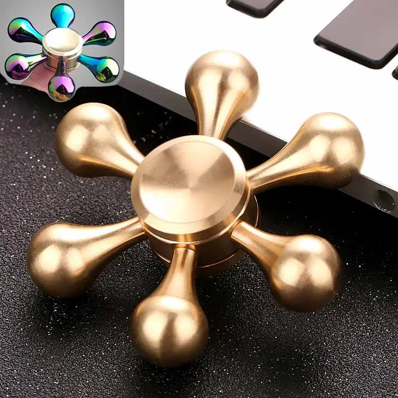 Ручной Спиннер golden snitch с сердцем и тремя пальцами латунный антистресс figit toys gold|toy