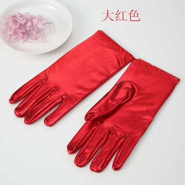 Женский Черный Половина Finger Оригинальные кожаные перчатки из мягкой овчины
