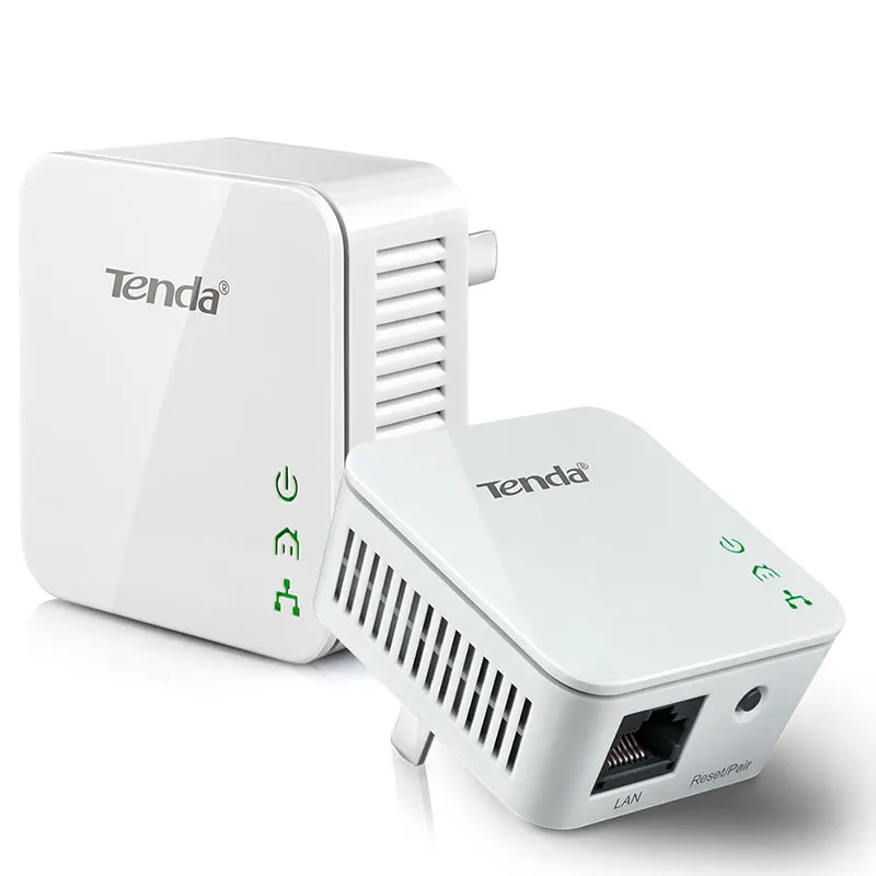 Tenda 1 пара P202 Mini 200 Мбит/с PowerLine Ethernet адаптер PLC Адаптер совместим с беспроводным Wifi